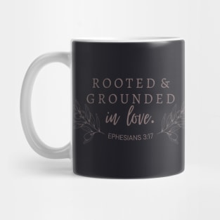 Aesthetic Christian Bible Verse Rooted and Established Mug